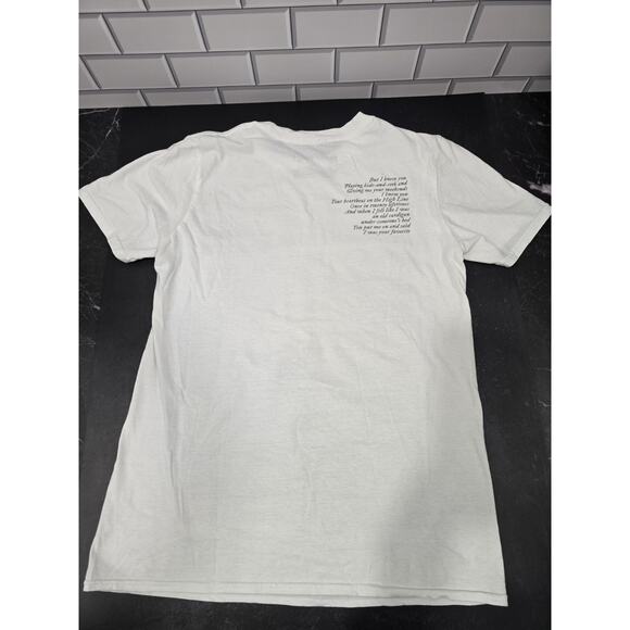 Taylor Swift Shirt Adult Small White Folklore I Knew You Lyrics Graphic Print - Picture 2 of 6